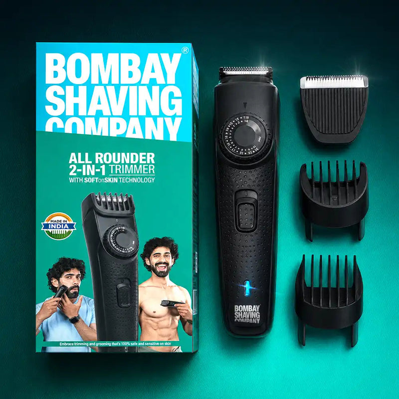 BOMBAY SHAVING COMPANY ALL ROUNDER 2 IN 1 BEARD AND BODY TRIMMER