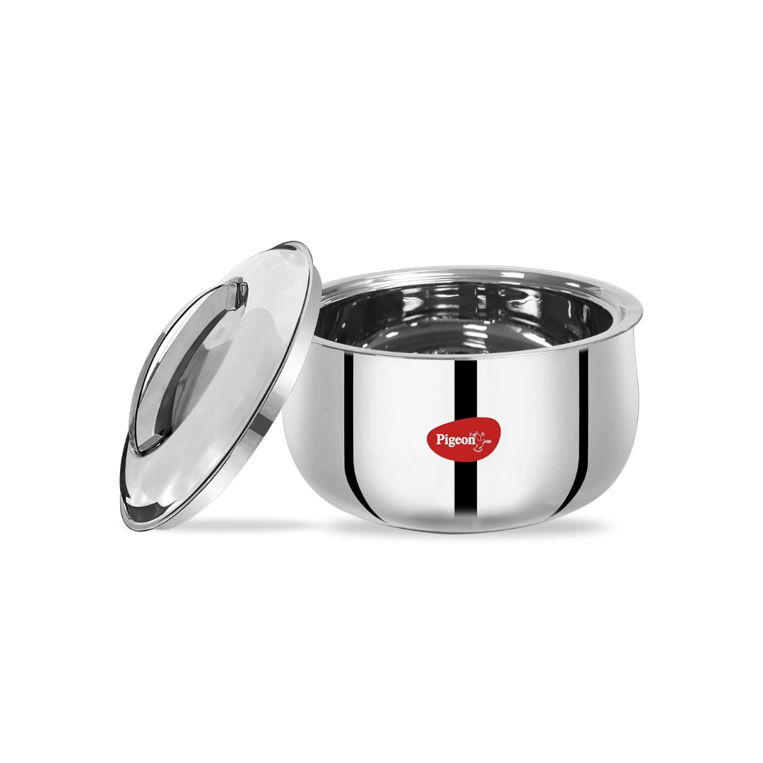 Pigeon Stainless Steel Casserole with Double Walled Insulation | 5500 ml