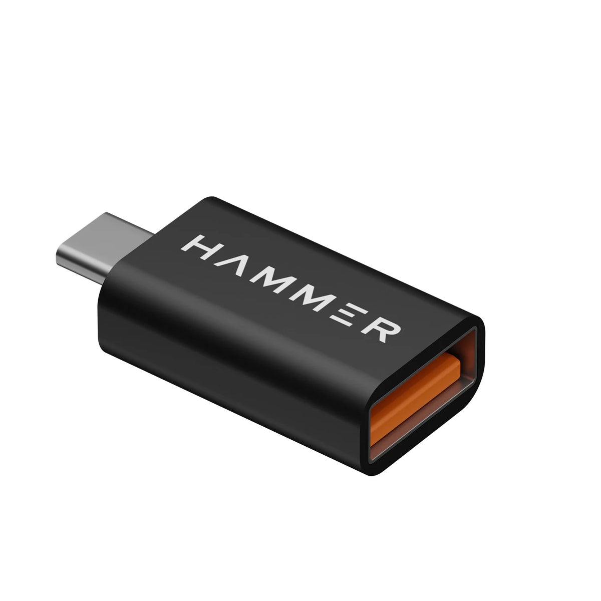 HAMMER USB 3.0 to Type C OTG Adaptor with high speed data transfer, Compatible for All Type C Devices (Black)