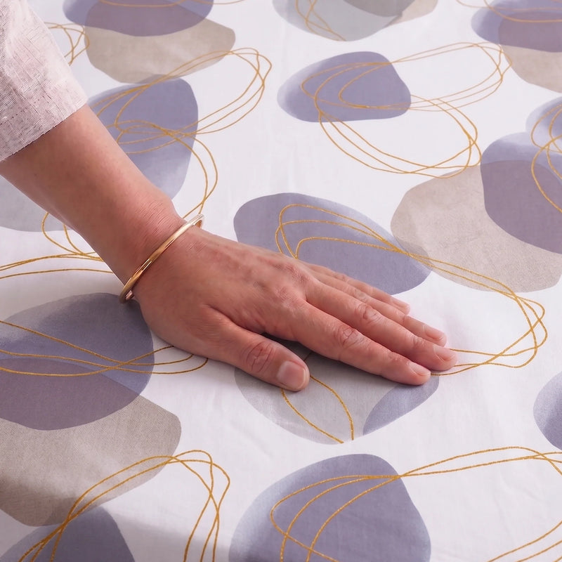 Imprimer Spheres of Serenity - Printed Bedsheet (Multicolor)-2