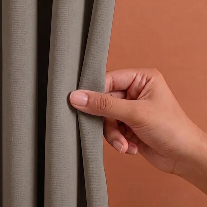 Fort Essential - Rod Pocket Blackout Curtain (English Grey)-2
