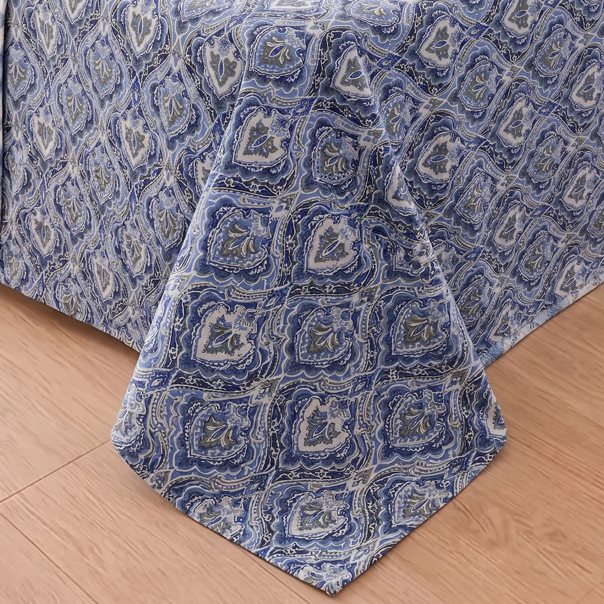 Imprimer Haze - Printed Dohar (Blue & White)-2