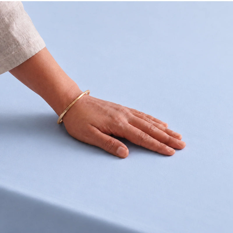 Fort Nightingale - Solid Bedsheet (Sky Blue)-2