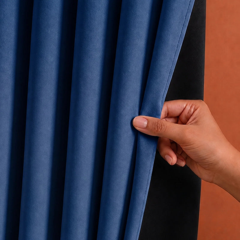 Fort Essential - Black Backing Blackout Curtain-2