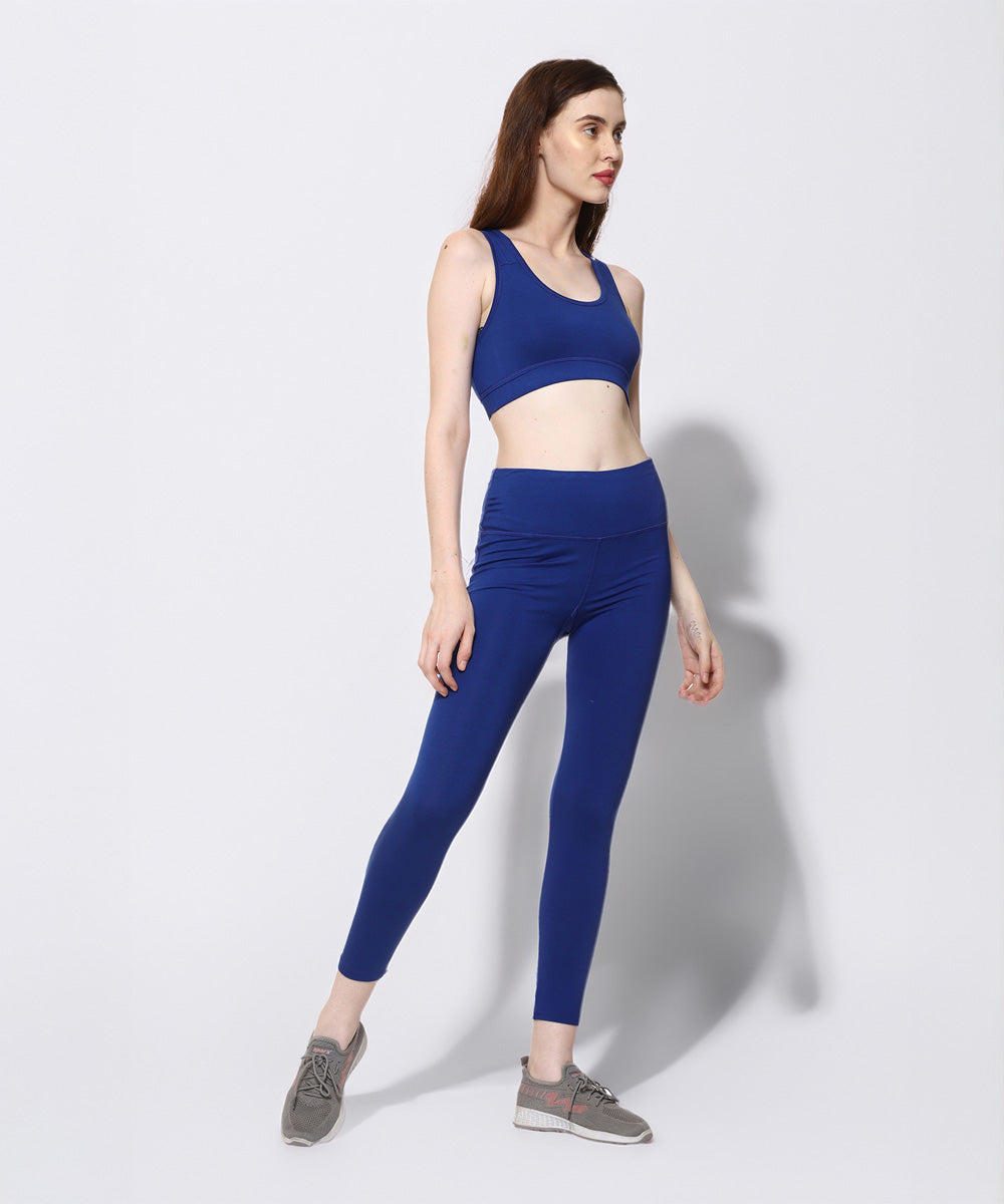 Naturefab Women's Bamboo Sports Bra Blue-2