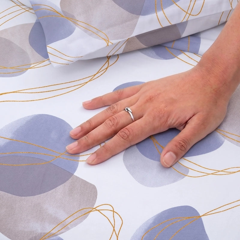 Spheres of Serenity - Printed Duvet Cover (Multicolor)-2