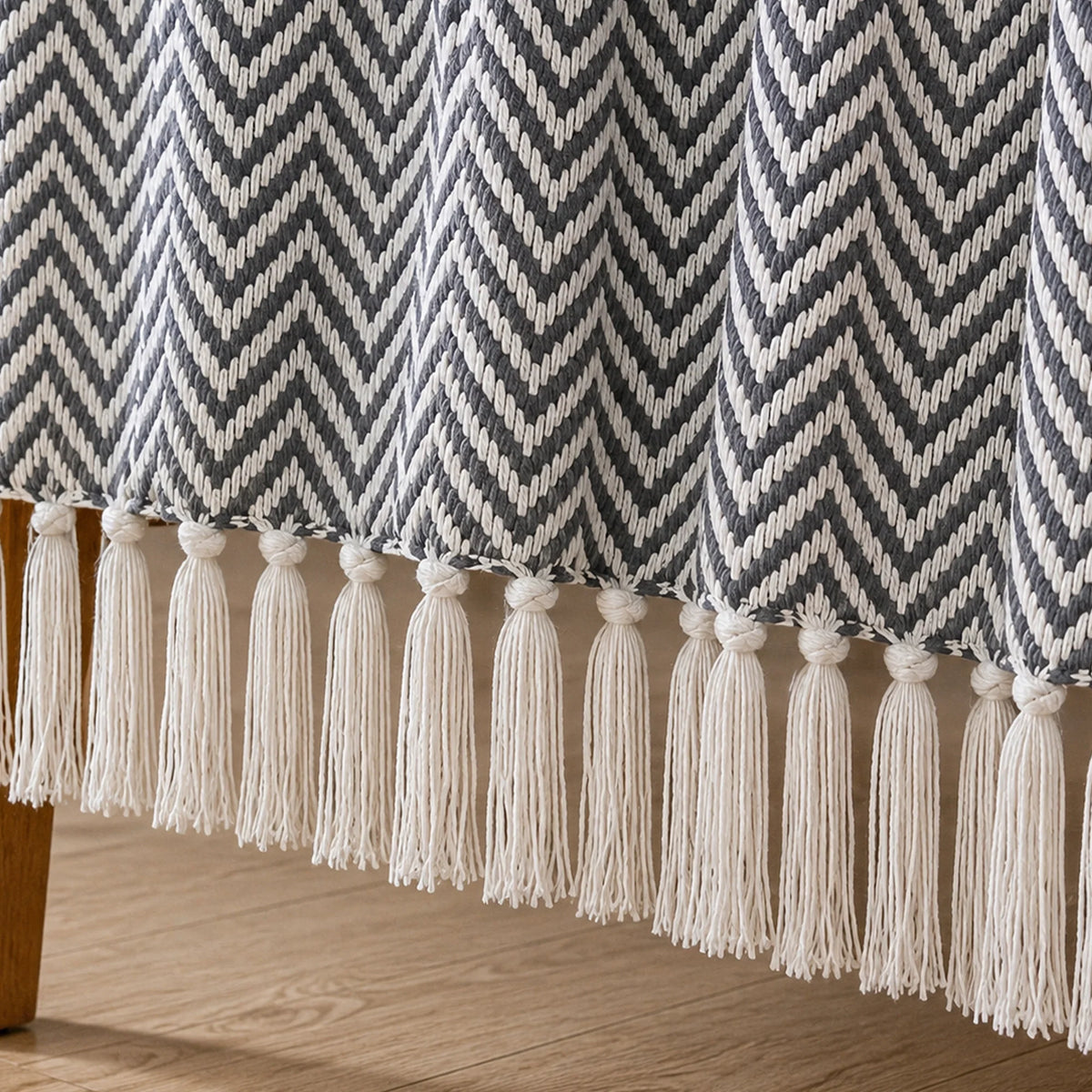 Tessitura Grey Chevron - Woven Throw-2