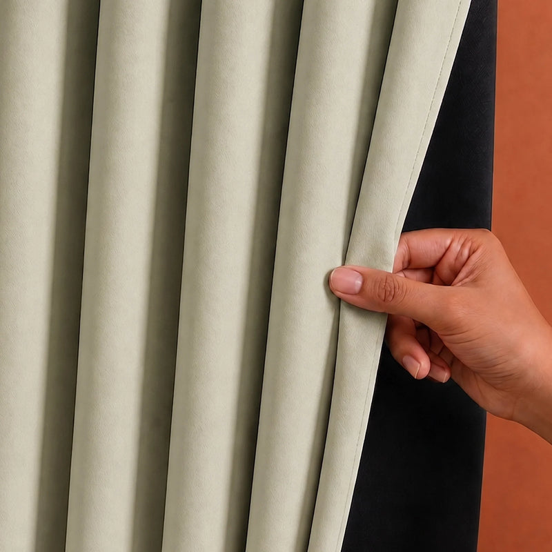 Fort Essential - Black Backing Blackout Curtain-2