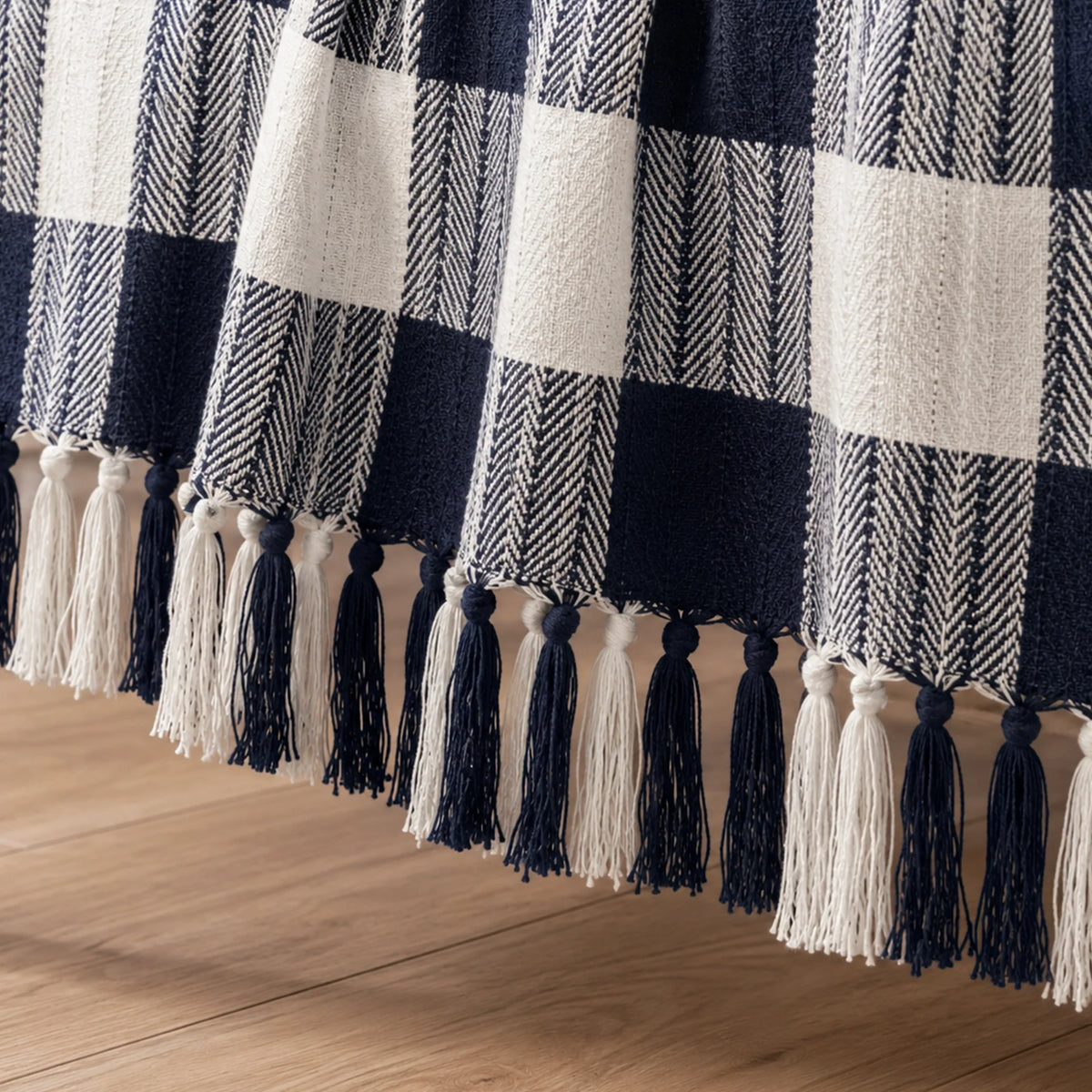 Breton Blue Harlequin - Plaid Woven Throw-2