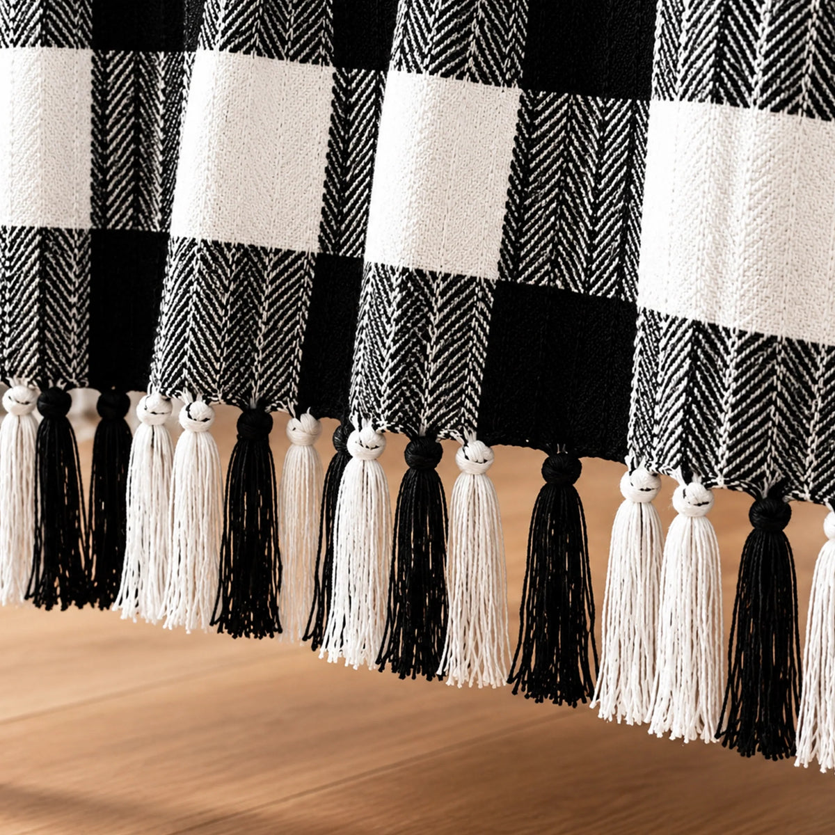 Breton Black Harlequin - Plaid Woven Throw-2