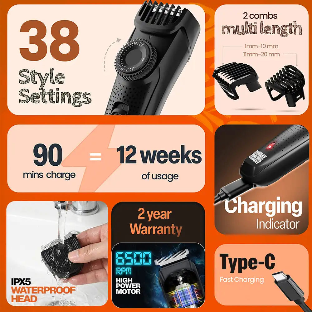 BOMBAY SHAVING COMPANY POWER STYLER BEARD TRIMMER