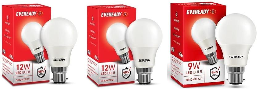 EVEREADY 9 W, 12 W Basic Globe B22 LED Bulb