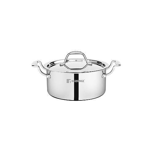 BERGNER CASSEROLE-ARGENT 18CM