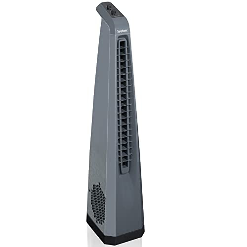 Symphony Surround High Speed Bladeless Technology Tower Fan for Home With Swivel Action, Dust Filter, and Low Power Cons
