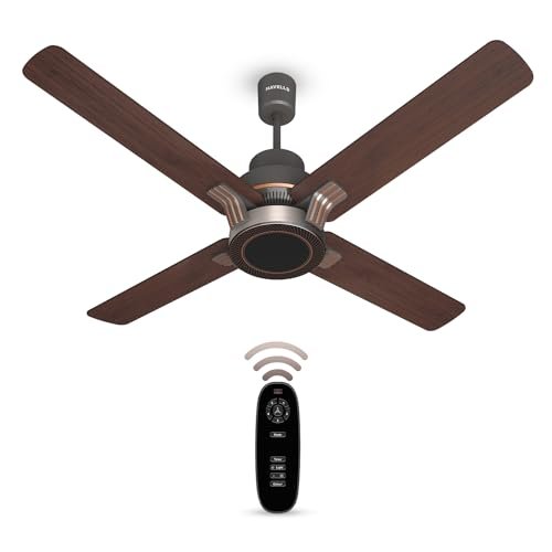 HAVELLS CEILING FAN -FLORETTE SMOKE BROWN WOOD U/L 1320MM