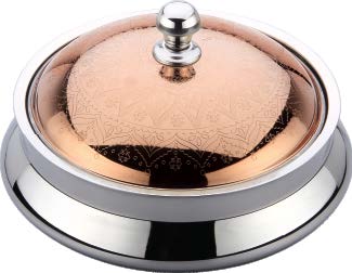 Anchor Milano Etching Rose Gold Lid Hot Pot | Casserole