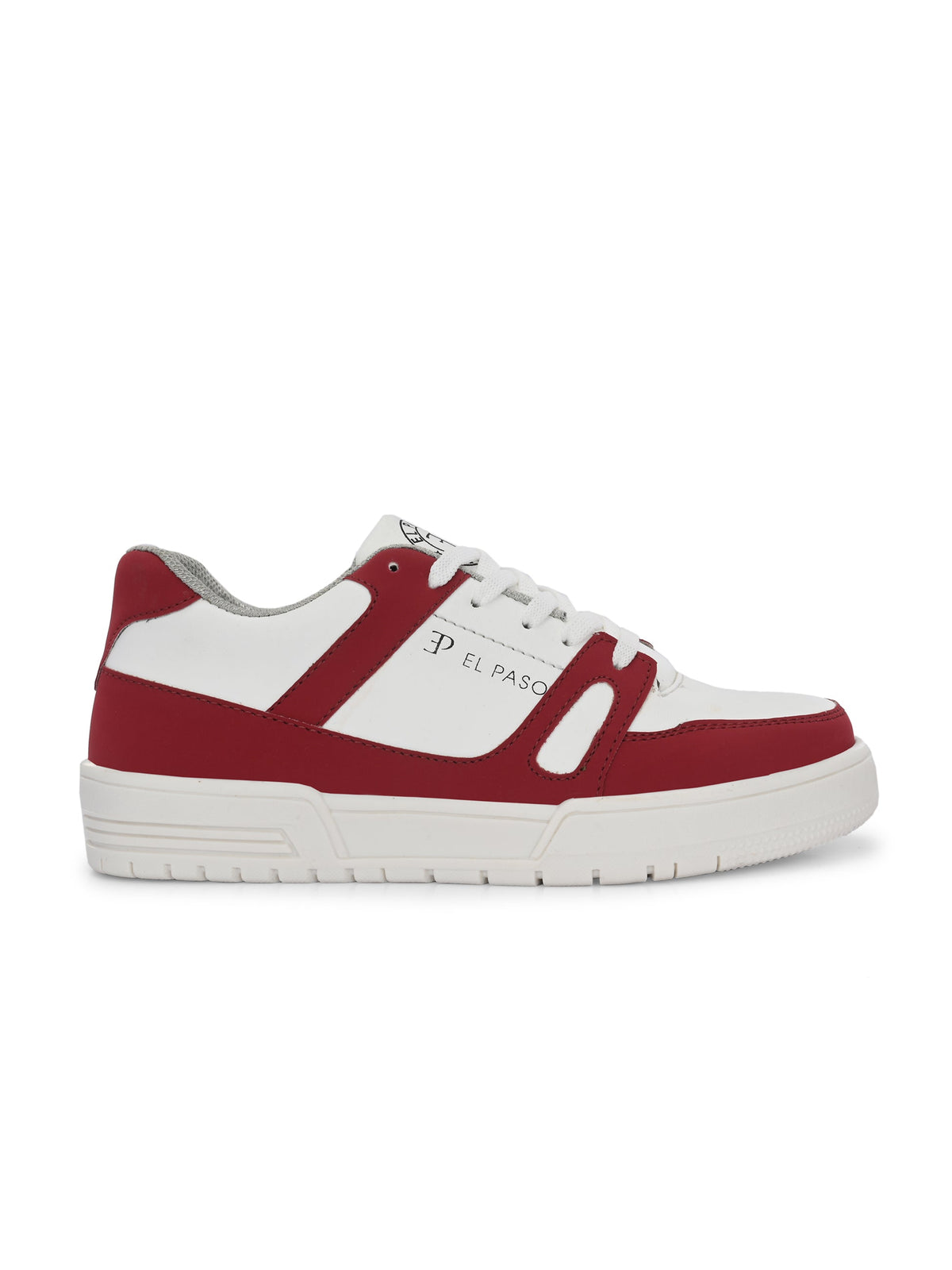 EL PASO Faux Leather Casual Shoes Lace Up Sneakers For Women-30