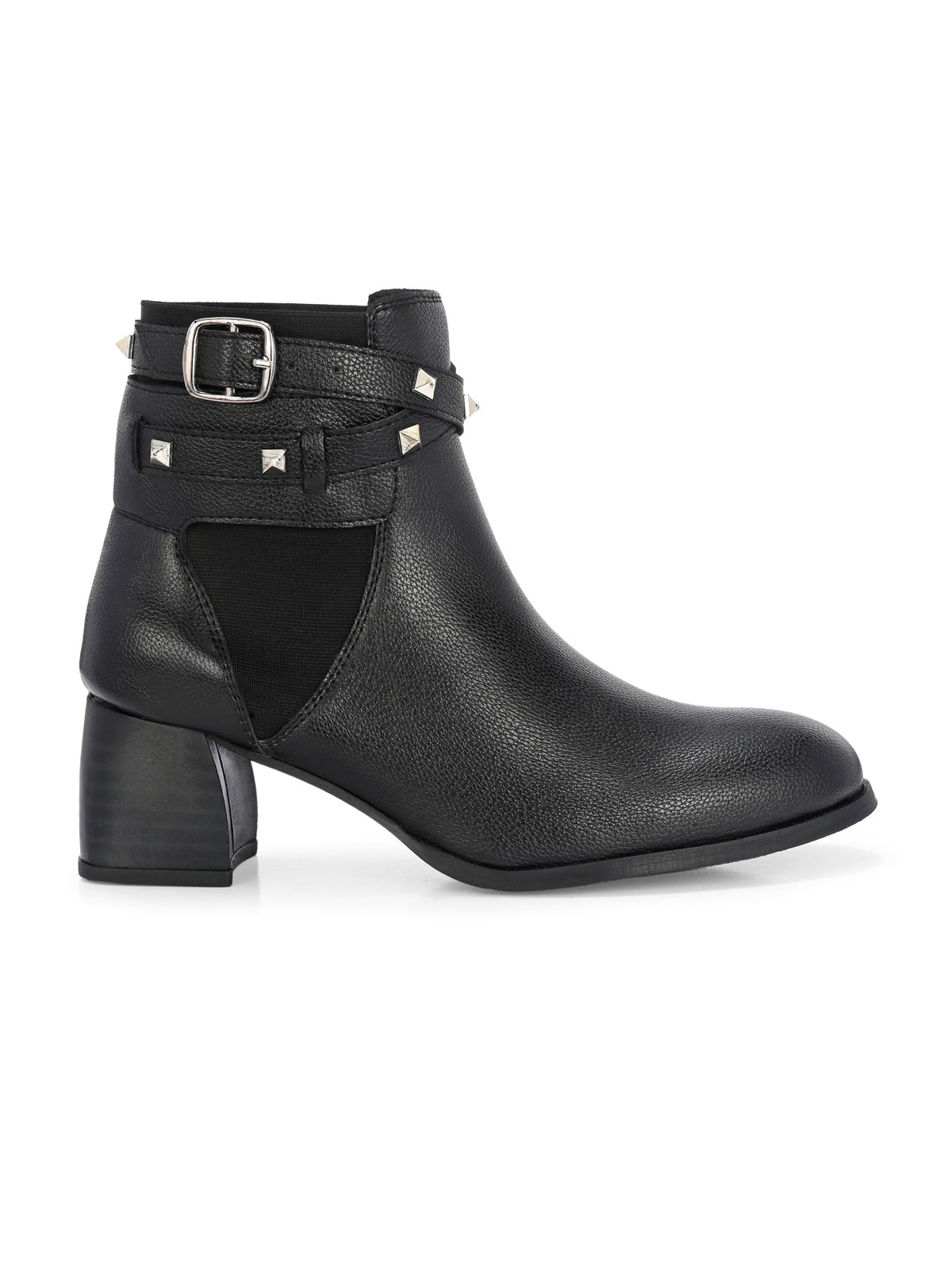 EL PASO Women Faux Leather Casual Slip On Boots-4