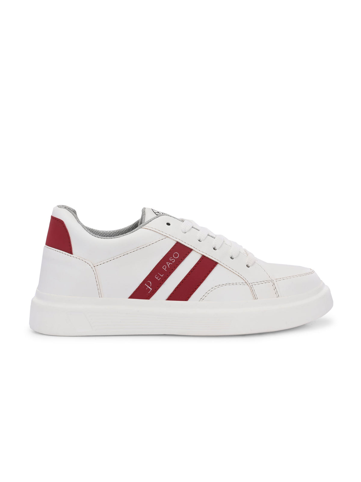 EL PASO Faux Leather Casual Lace Up Sneakers For Women-12