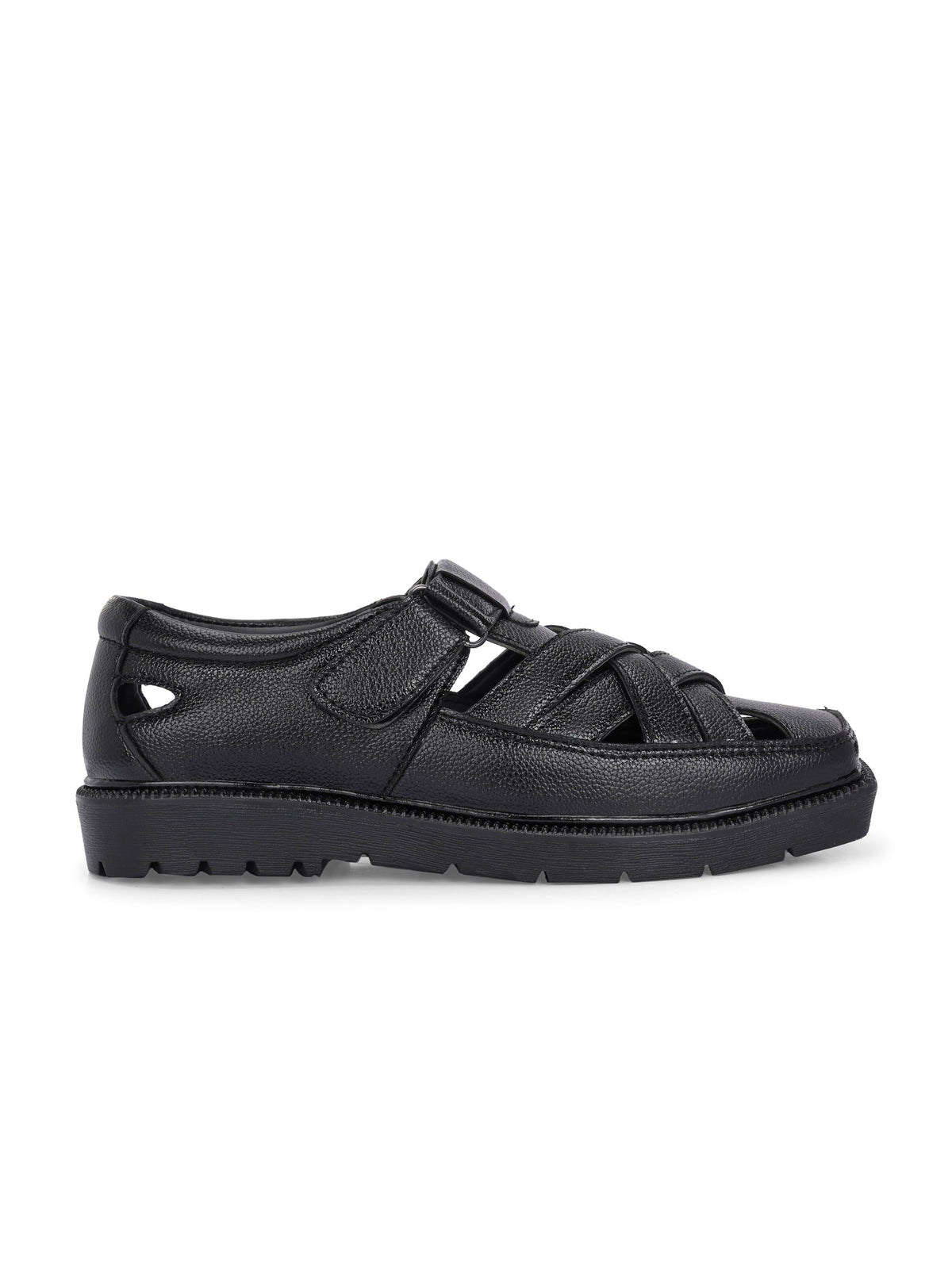 Men Shoe-Style Faux Leather Casual Slip On Sandals-3