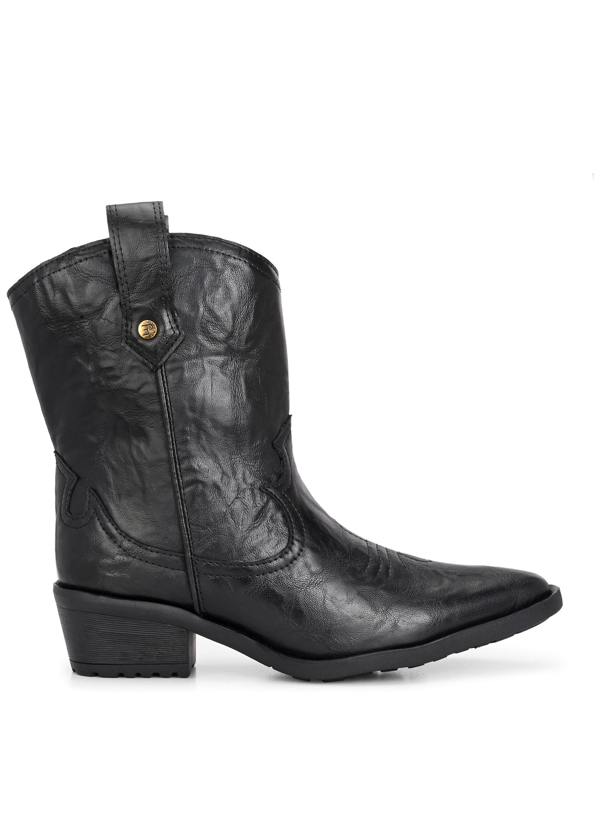 EL PASO Women Faux Leather Casual Slip On Cowboy Boots-10