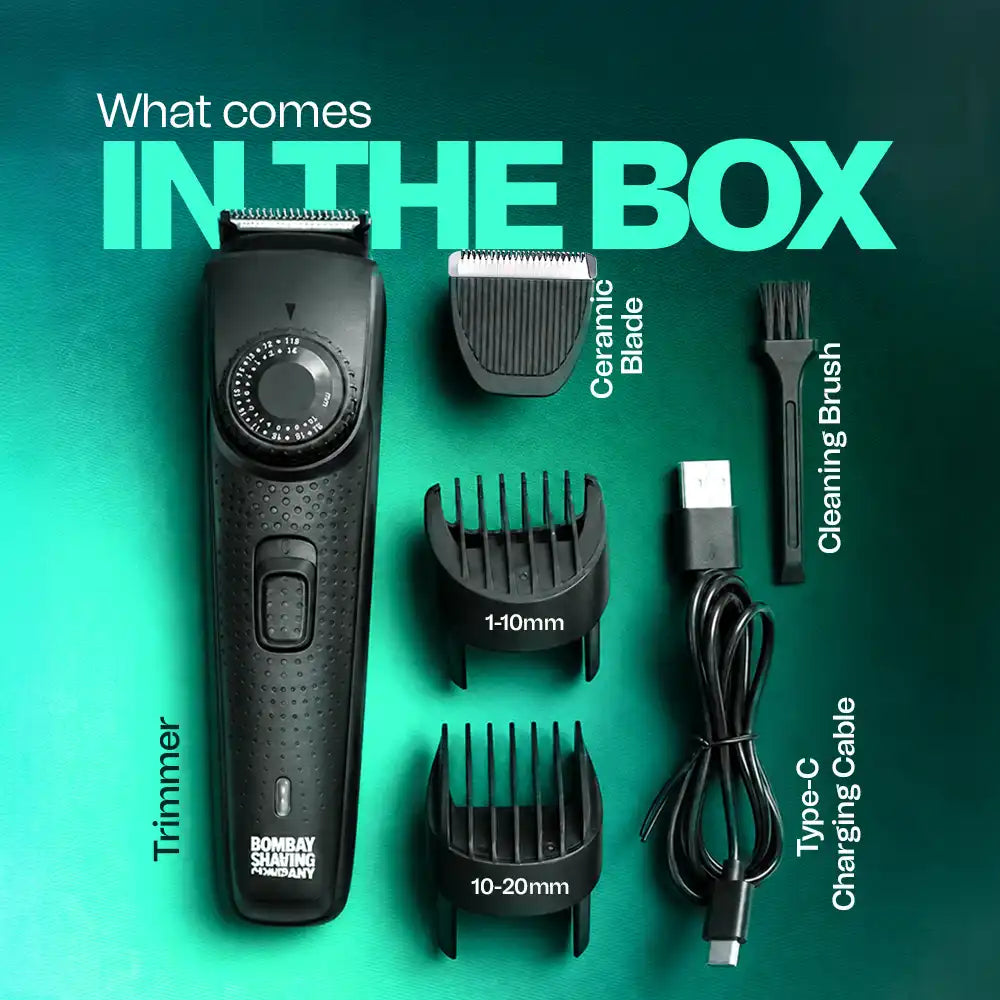 BOMBAY SHAVING COMPANY ALL ROUNDER 2 IN 1 BEARD AND BODY TRIMMER