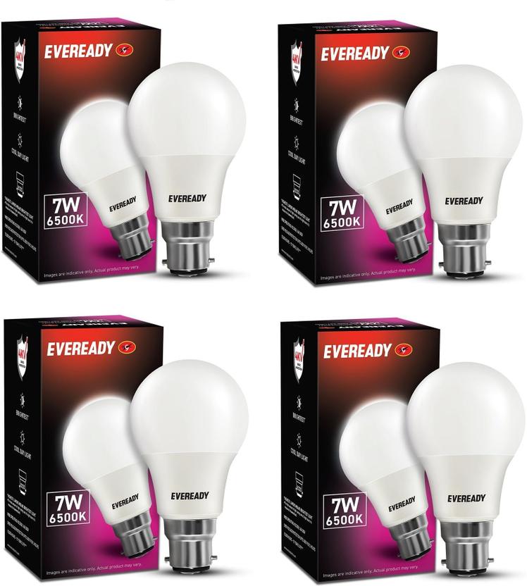EVEREADY 7 W Basic Round B25 LED Bulb