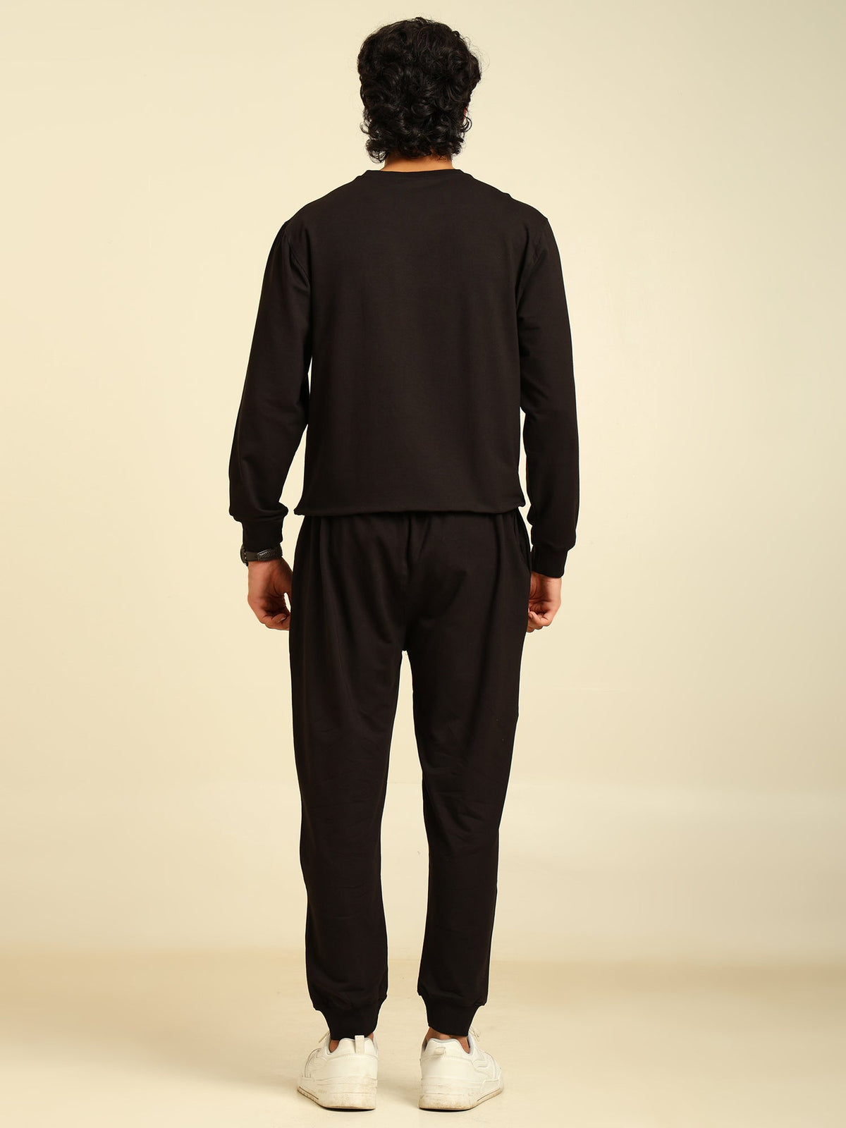 Naturefab Men's Organic Bamboo All Season Co-ord Black-4