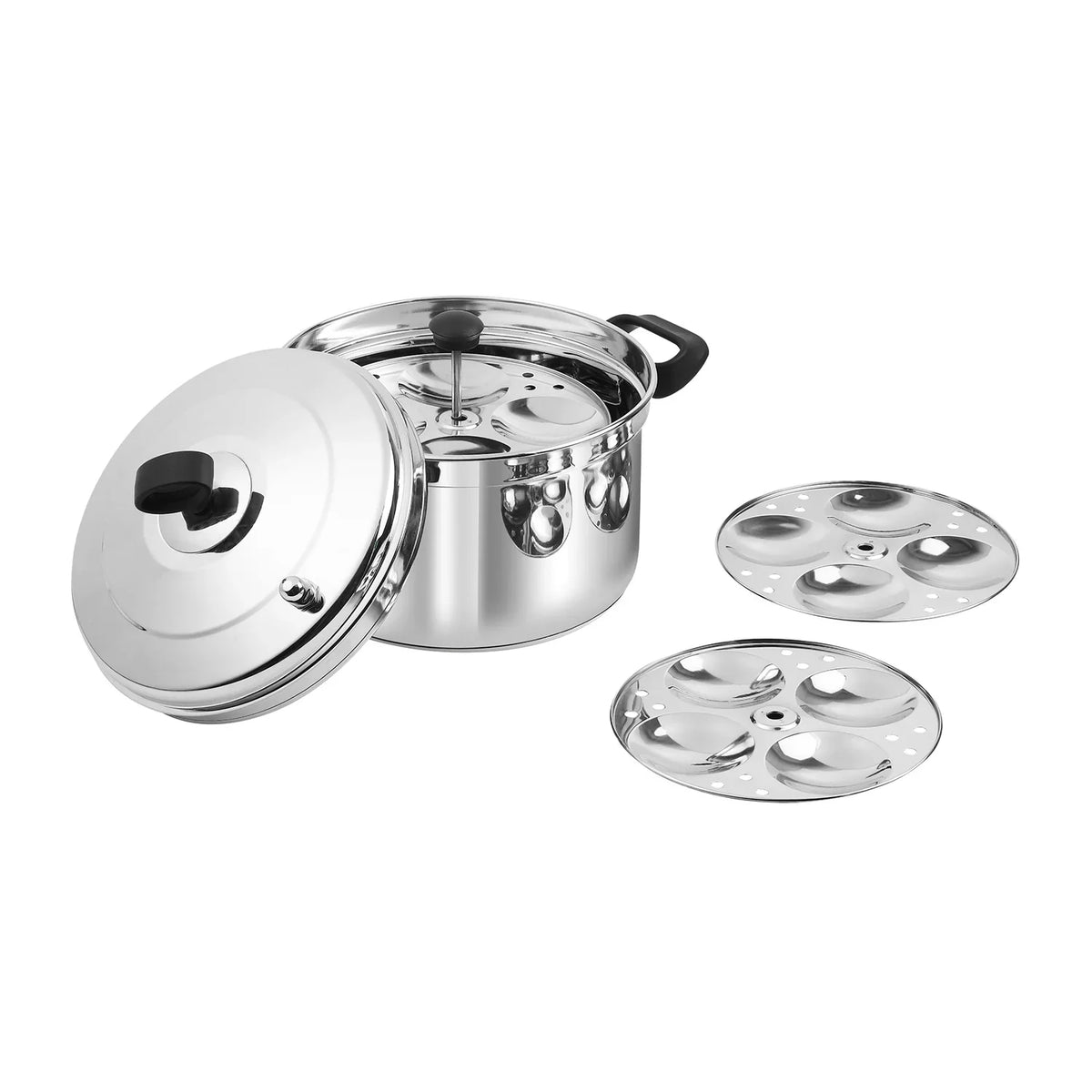 Vinod Stainless Steel Idly Cooker With SS Lid (Induction-Friendly)