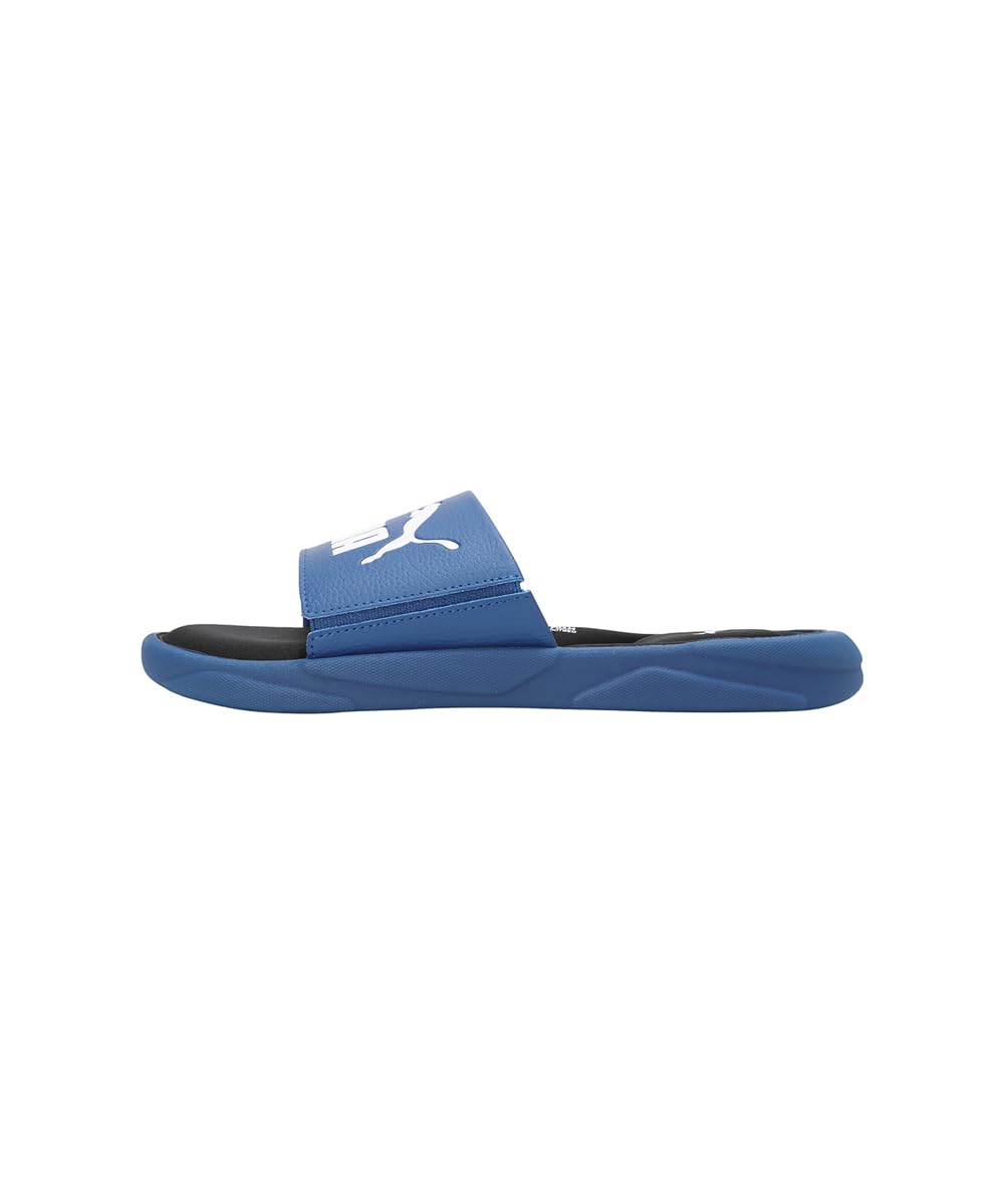 PUMA Royalcat Memory Foam Slides - Black-Black-White