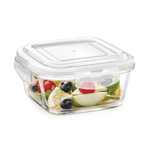 BOROSIL CONTAINERS-KNS SQUARE 320ML(set of 4)