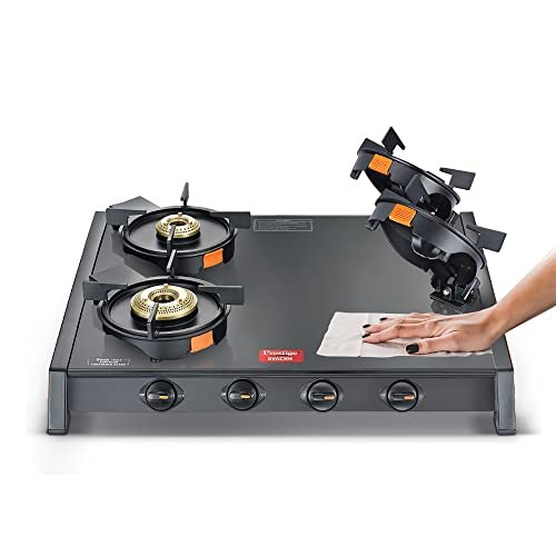 PRESTIGE GAS STOVE SVACHH 4 BURNER BLACK BODY