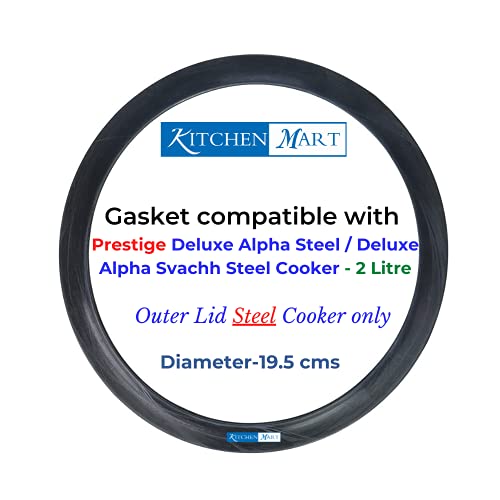 Prestige Gasket compatible with Deluxe Alpha / Deluxe Alpha Svachh Steel Pressure cooker (2 Litres)