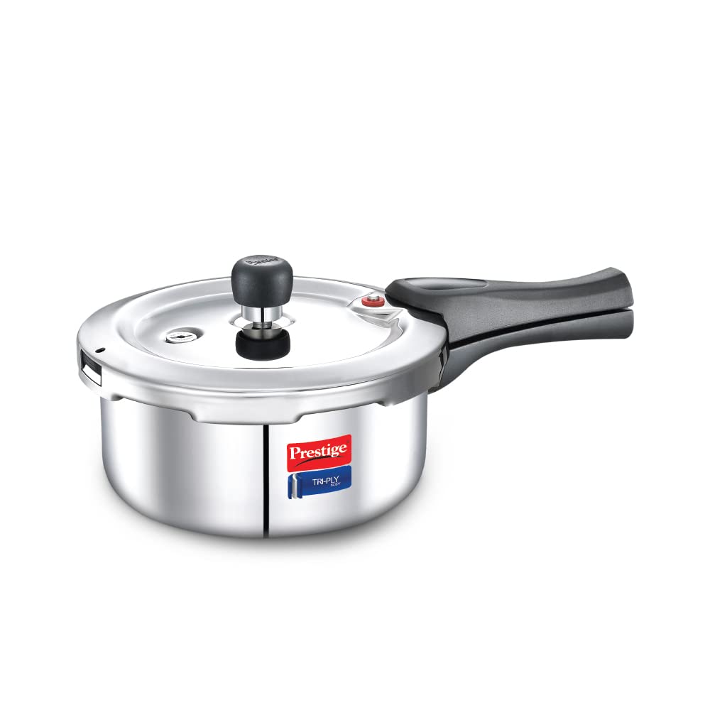 Prestige Triply Svach Pressure Cooker | 2 Litre | ISI Certified | 5 Years Warranty