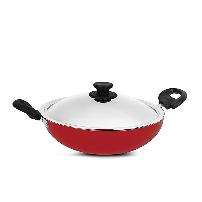 Pigeon Non-Stick IB Kadai | Red