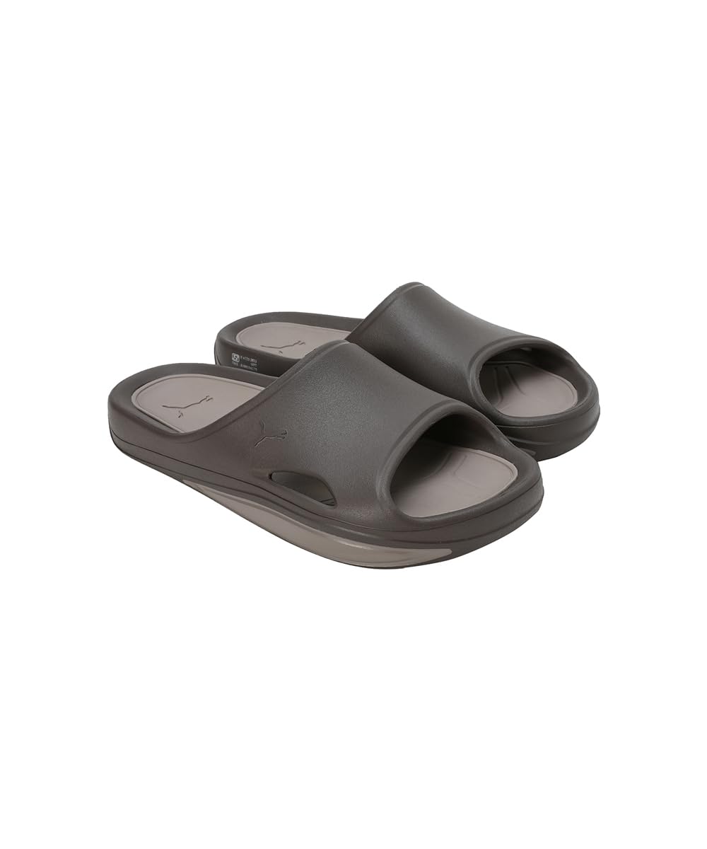 PUMA Lithen Injex Slides - Chocolate-Totally Taupe