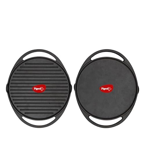PIGEON IMPERI CAST IRON DOUBLE SIDE TAWA 310MM