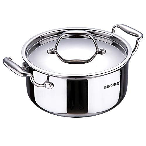 BERGNER CASSEROLE-ARGENT TRIPLY 8.3LTR