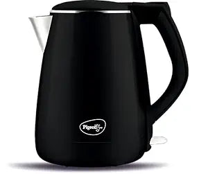 Pigeon Spark Double Wall Kettle | Stainless Steel Interior | 1.2 Litre | 1500 Watts | Black