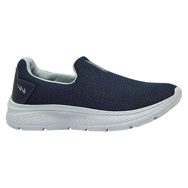 Campus Oxyfit Advance Men's Slip-On Walking Shoes - Navy / Light Grey