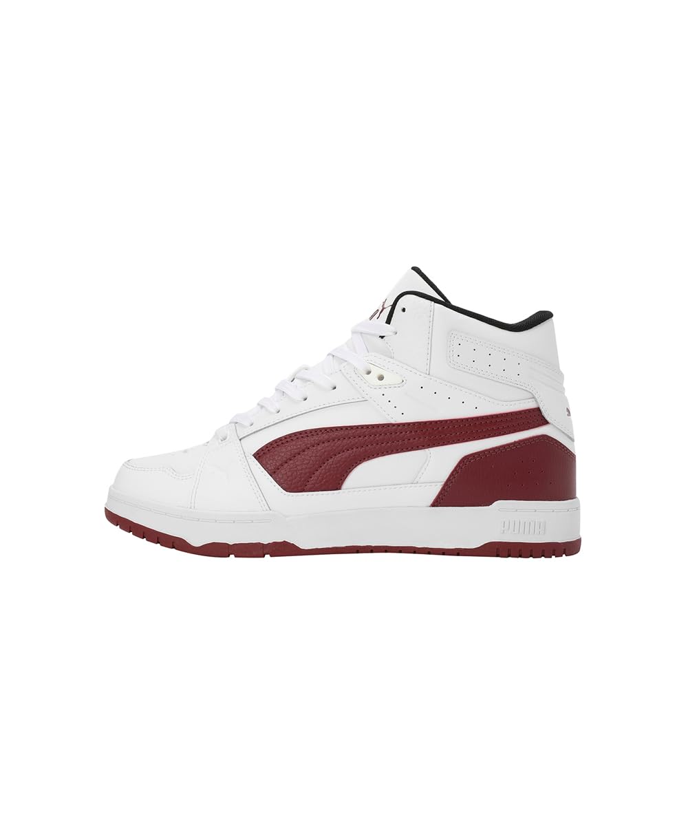 PUMA RBD Game Nova Mid Sneakers - White-Dark Jasper-Black