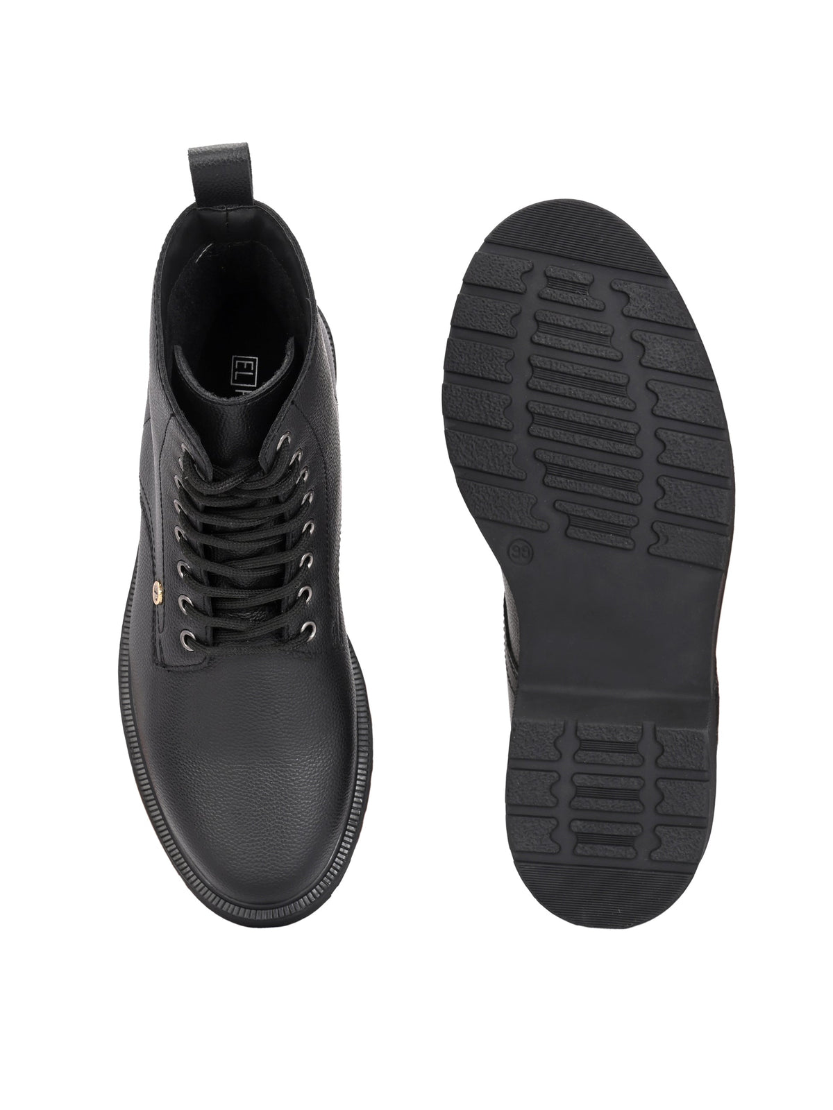 El Paso Women Faux Leather Casual Lace Up Boots-4