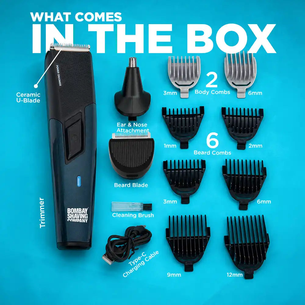 BOMBAY SHAVING COMPANY POWER GROOMER 11 IN 1 TRIMMER