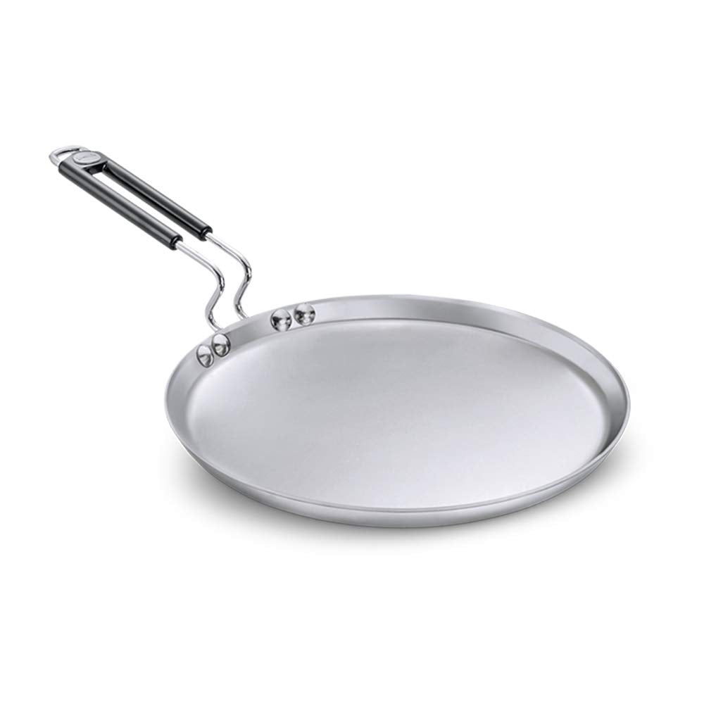 Prestige Tri-ply Splendor Stainless Steel Thick Gauge Tawa, (Silver)