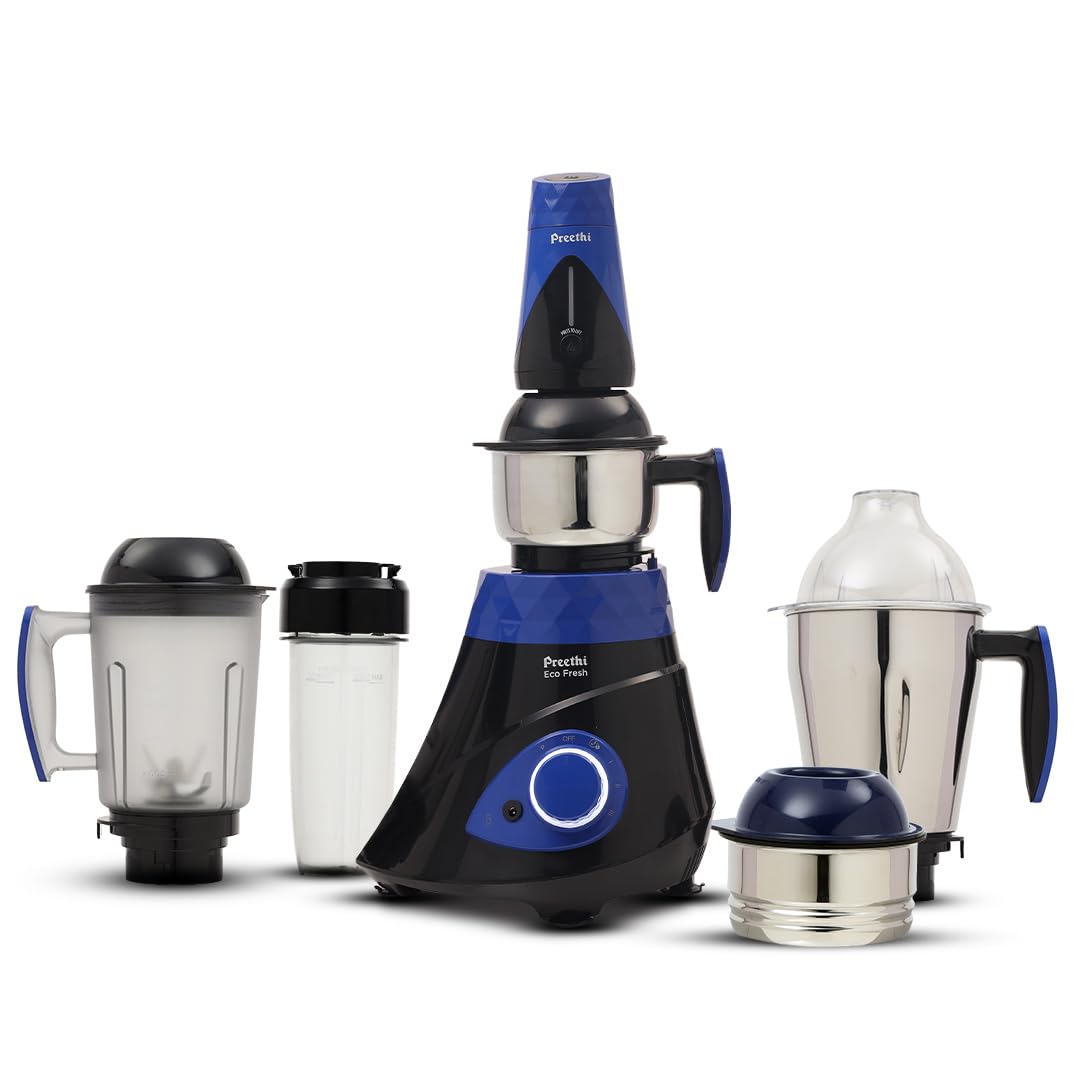 Preethi Eco Fresh MG282 750W Mixer Grinder with FoodSense Technology & 3 Jars