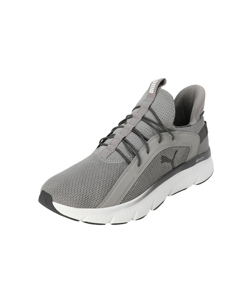 PUMA Softride Pro Dynamic Flex Running Shoes - Gray Fog-Black-White