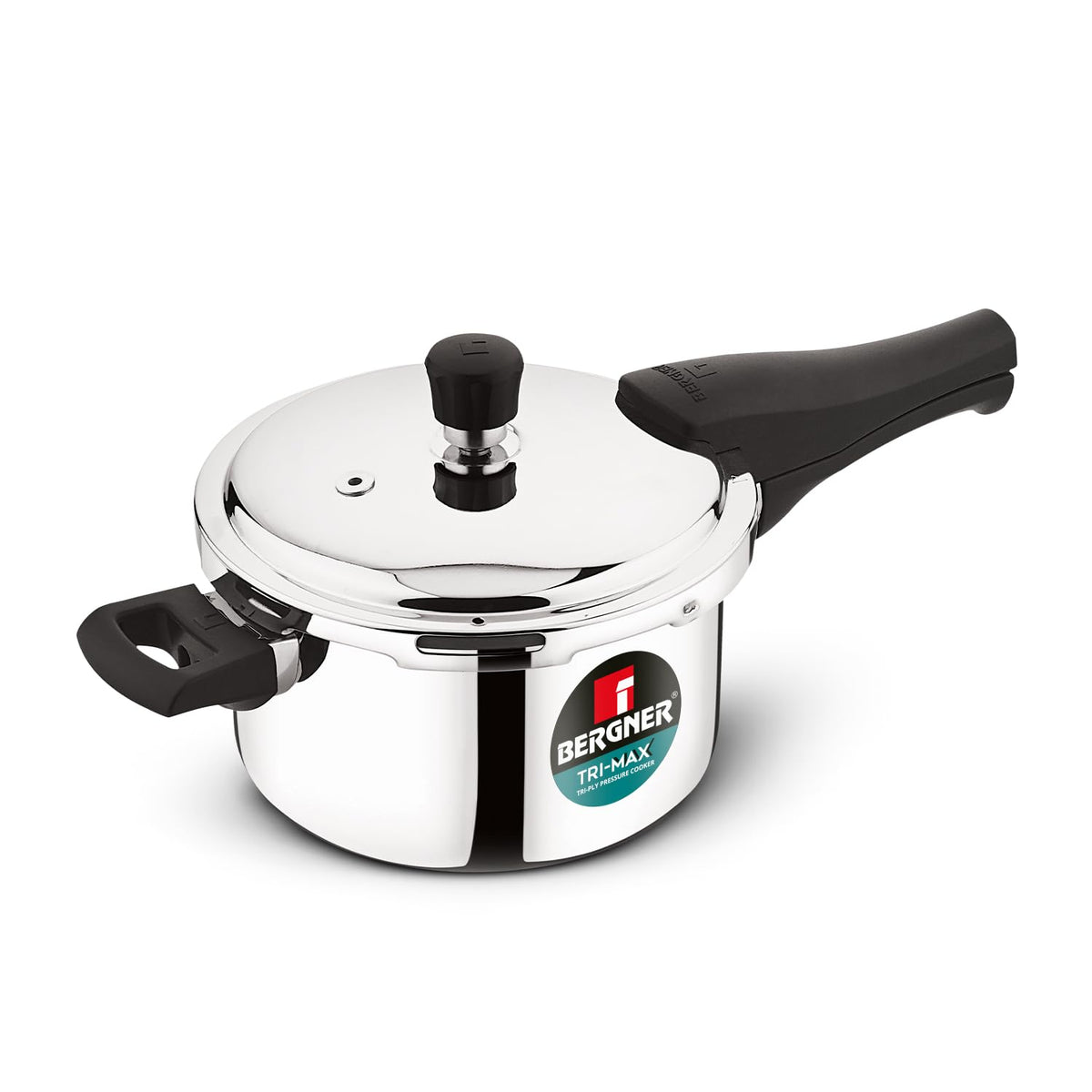 Bergner Tri-Max | 3 Litres |Triply Pressure Cooker | Outer Lid Cooker
