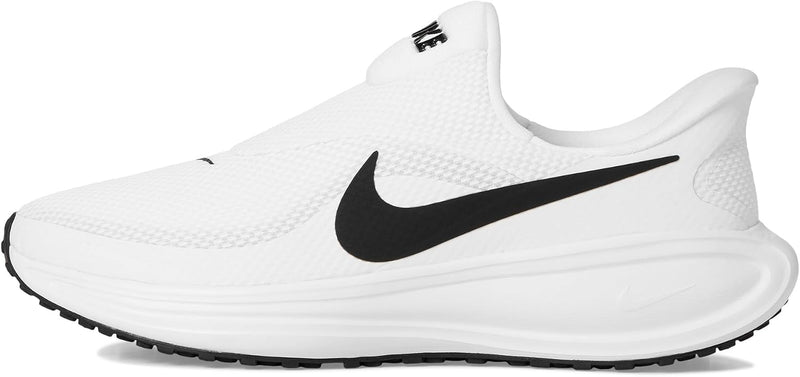 Nike Revolution 8 EasyOn Running Shoes - WHITE/BLACK-WOLF GREY