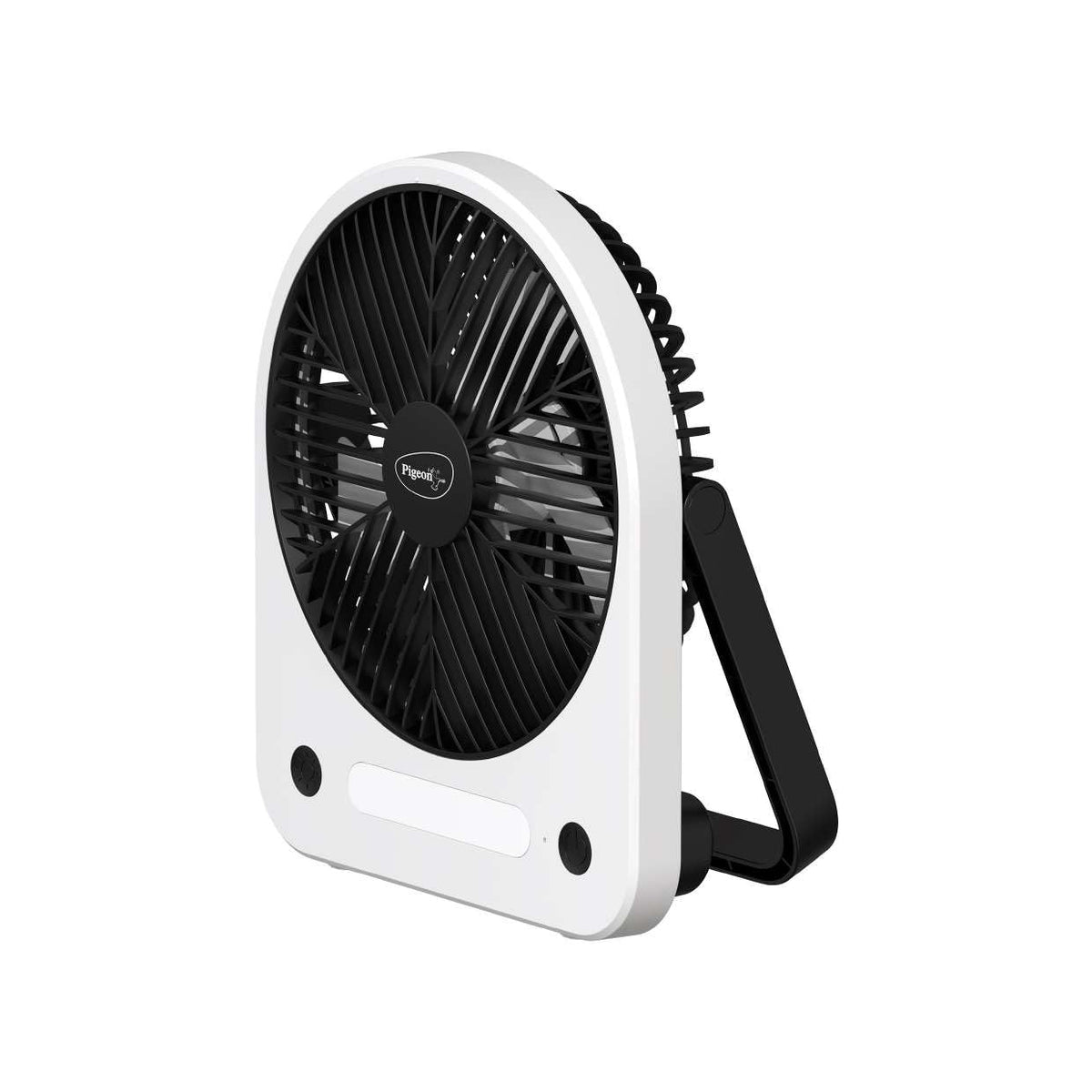 Pigeon Wave Portable Mini Fan | Rechargeable Battery | 180° Rotation | USB Charging | LED Lightning