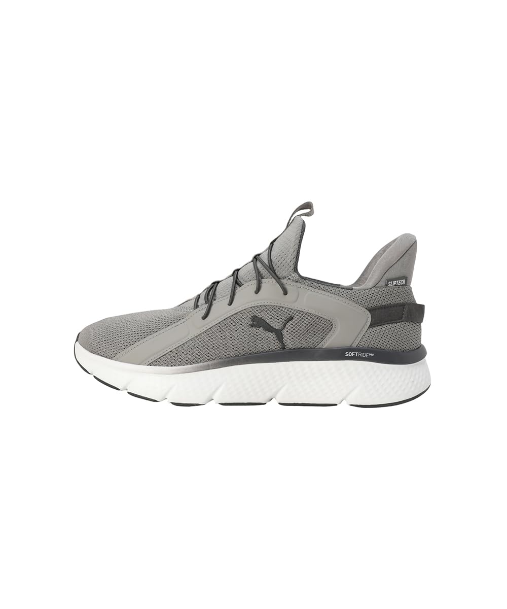 PUMA Softride Pro Dynamic Flex Running Shoes - Gray Fog-Black-White